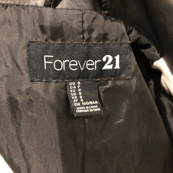 Black and beige leather jacket - Picture 7 of 7